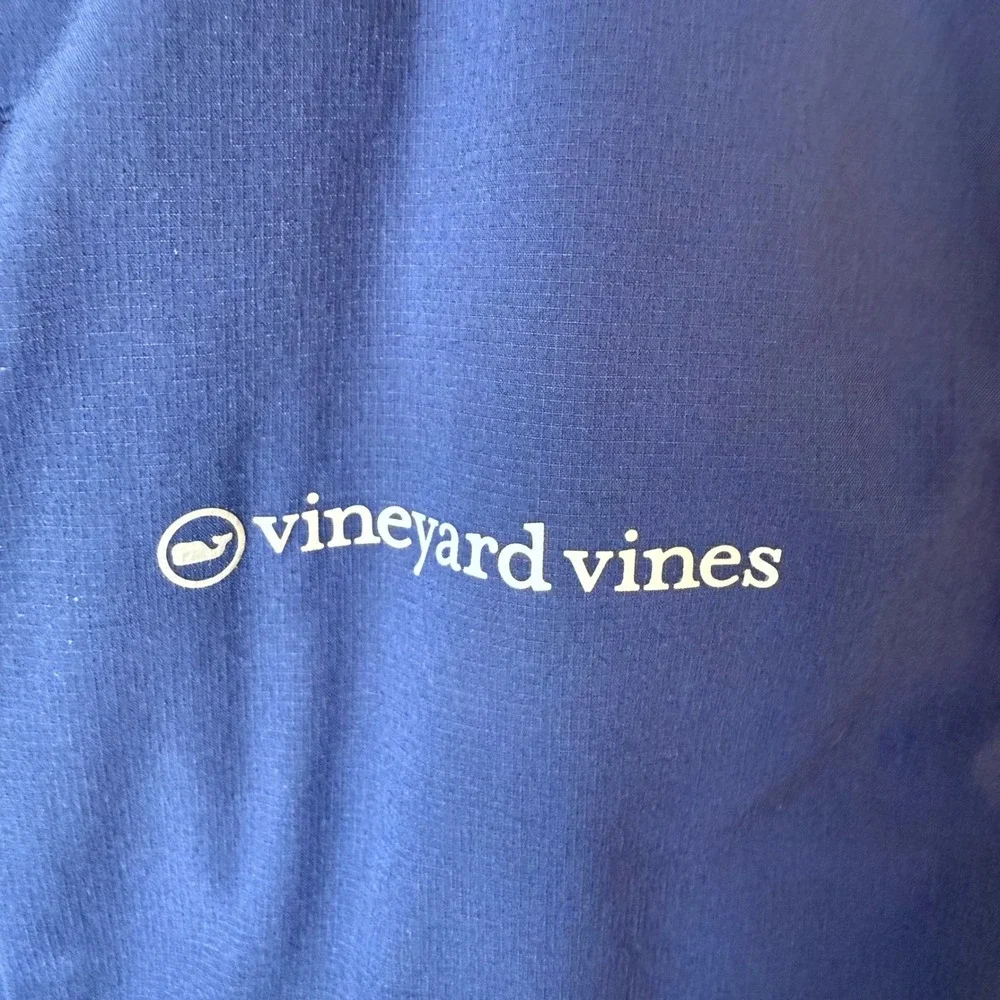 Vineyard Vines Marine Air Vest Kids XL Blue Puffer‎ Quilted Zip Front